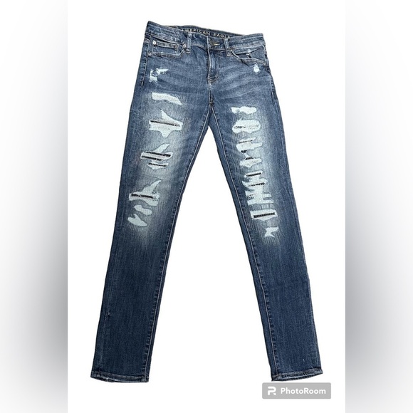 American Eagle - Men’s Next Level Flex Distressed Jeans - Picture 1 of 10